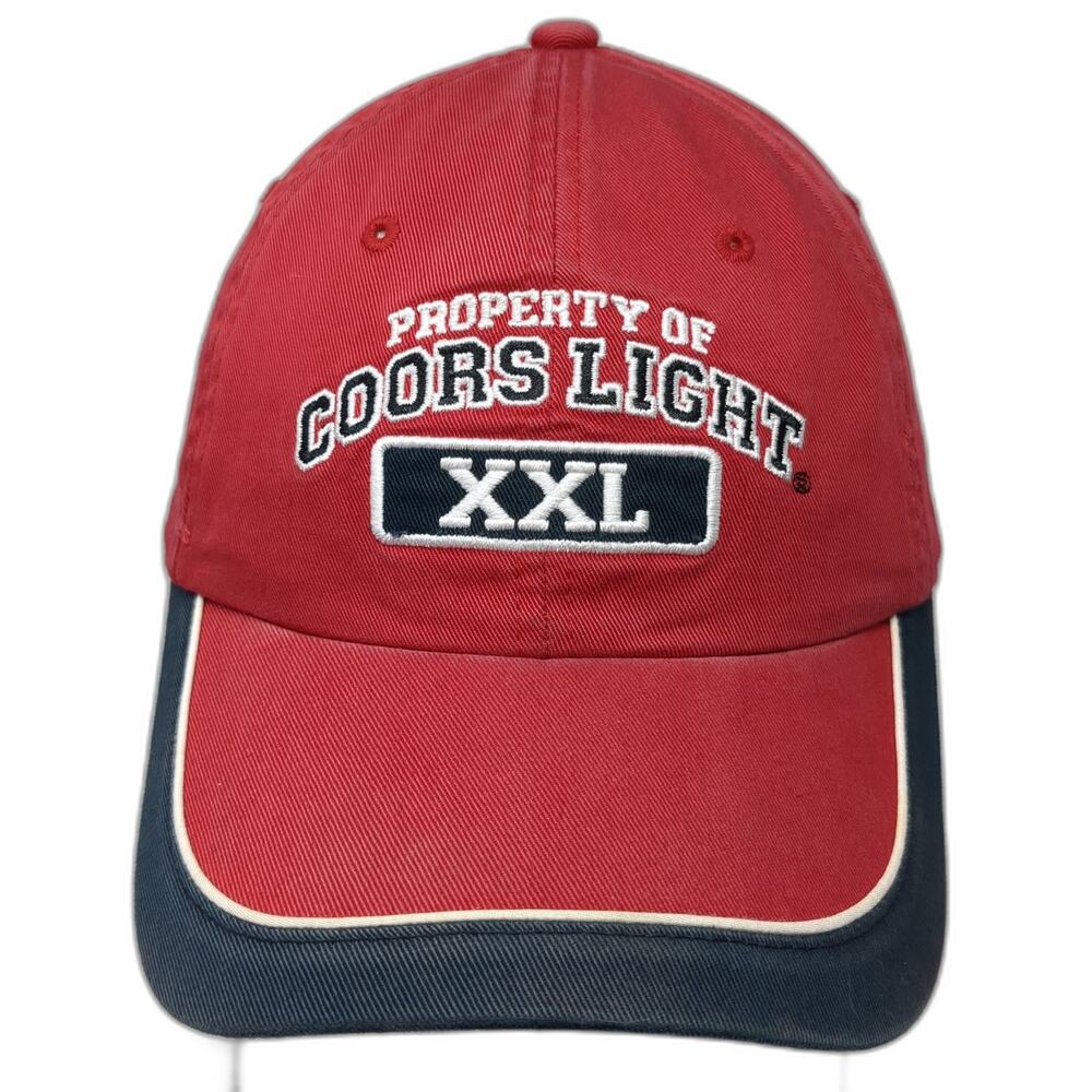 Property Of Coors Light XXL Slideback Baseball Cap Red One Size BSW Headworks